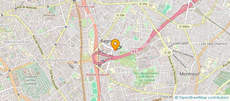 localisation de l'entreprise SAM BATIMENT à BAGNOLET