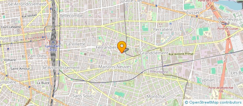 localisation de l'entreprise SAM BATIMENT  VILLEURBANNE