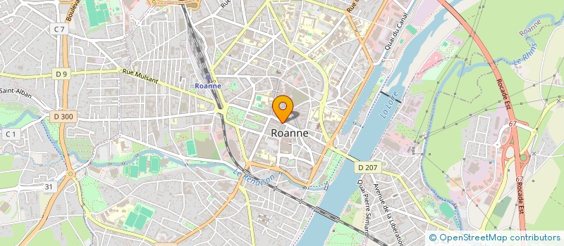 localisation de l'entreprise SAM BOT à ROANNE