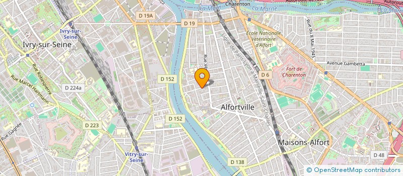 localisation de l'entreprise SAM CHAUFFEUR PRIVE à ALFORTVILLE