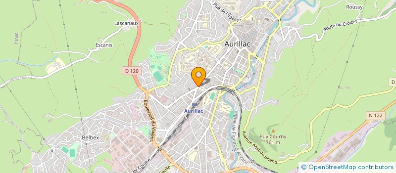 localisation de l'entreprise SAM & CO à AURILLAC