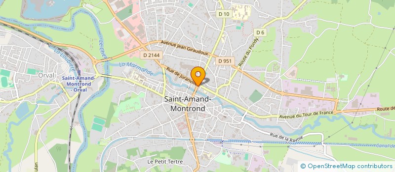 localisation de l'entreprise SAM'COIFF  SAINT-AMAND-MONTROND