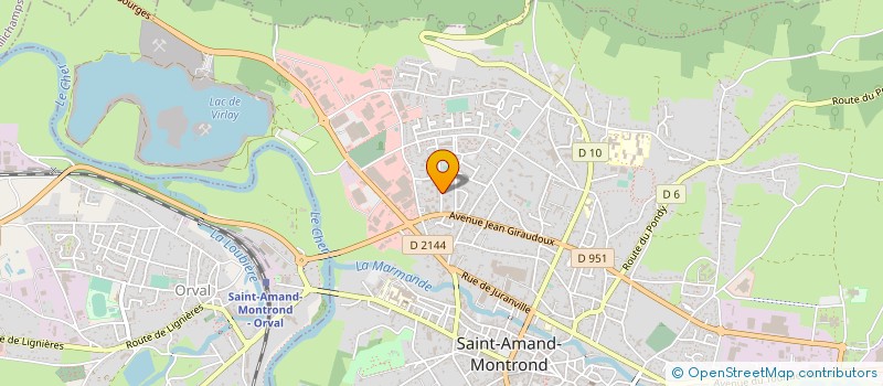 localisation de l'entreprise SAM DANSE  SAINT-AMAND-MONTROND