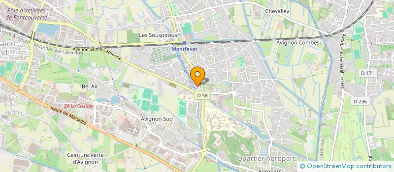 localisation de l'entreprise SAM DISTRIBUTION à AVIGNON