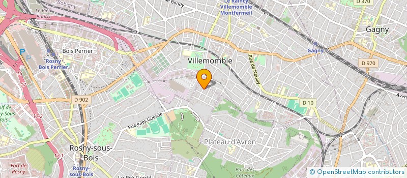 localisation de l'entreprise SAM DRONES à ROSNY-SOUS-BOIS