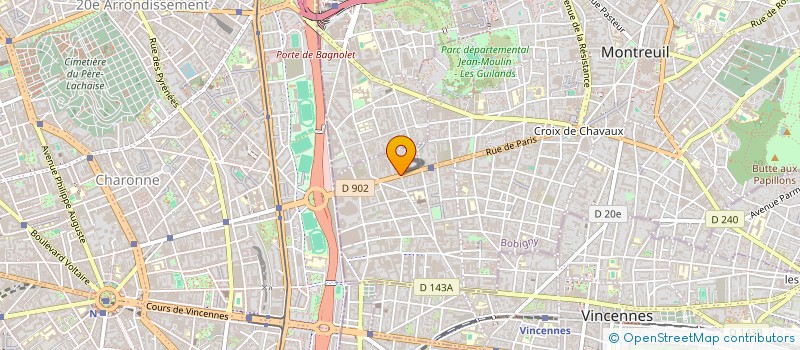 localisation de l'entreprise SAM ELEC à MONTREUIL