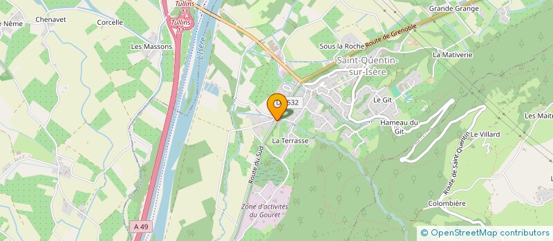 localisation de l'entreprise SAM ELEC à SAINT-QUENTIN-SUR-ISERE