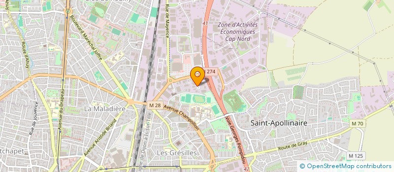 localisation de l'entreprise SAM EMBALLAGES DISTRIBUTION à DIJON