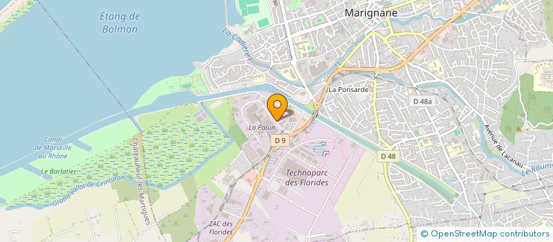 localisation de l'entreprise SAM ENERGIE RENOUVELABLE à MARIGNANE