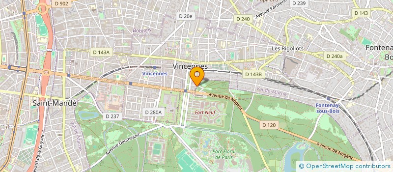 localisation de l'entreprise SAM ET ELLES à VINCENNES