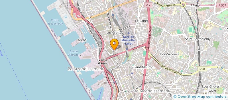 localisation de l'entreprise SAM ET GE  MARSEILLE