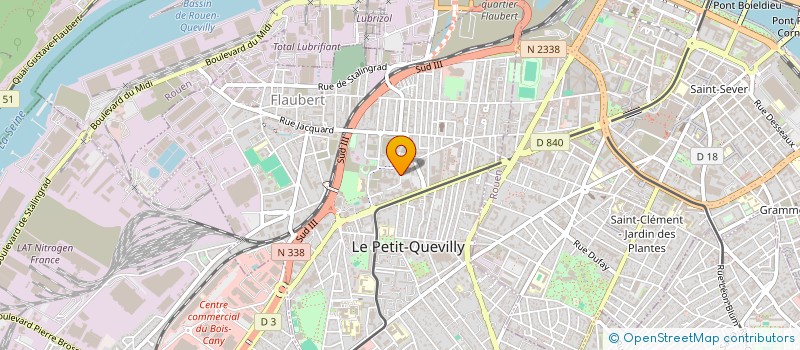 localisation de l'entreprise SAM'ETANCHE  LE PETIT-QUEVILLY