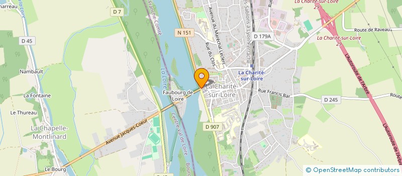 localisation de l'entreprise SAM'EVEIL  LA CHARITE-SUR-LOIRE