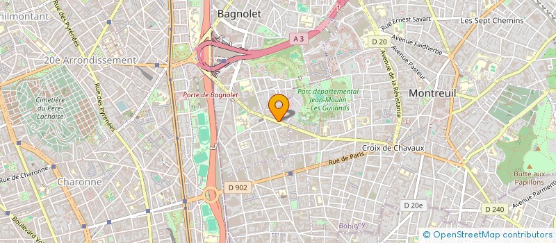 localisation de l'entreprise SAM HOLDING à BAGNOLET