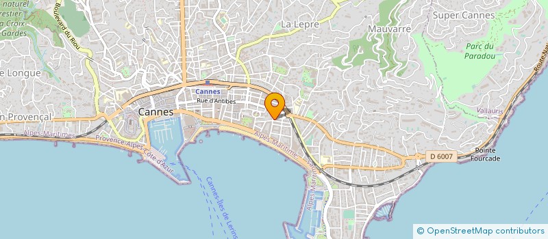 localisation de l'entreprise SAM INVEST à CANNES