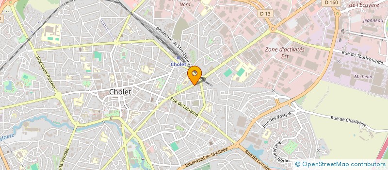 localisation de l'entreprise SAM INVEST à CHOLET