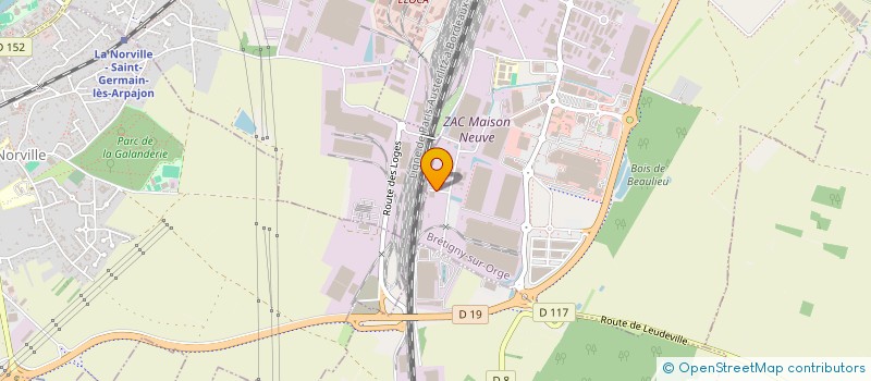 localisation de l'entreprise SAM LOCATION à BRETIGNY-SUR-ORGE