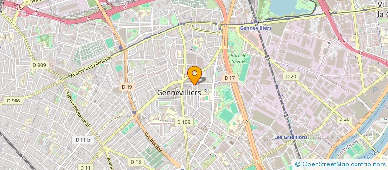 localisation de l'entreprise SAM LOGISTICS à GENNEVILLIERS