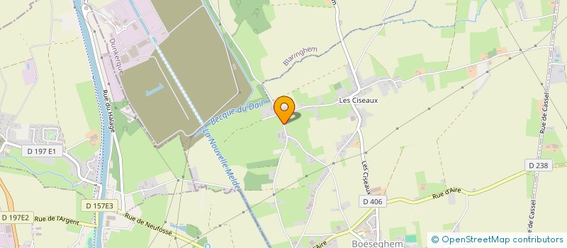 localisation de l'entreprise SAM METALLERIE SERRURERIE  BOESEGHEM