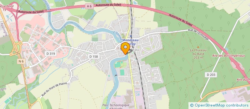 localisation de l'entreprise SAM-PLE à MONETEAU