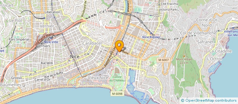 localisation de l'entreprise SAM PROD à NICE