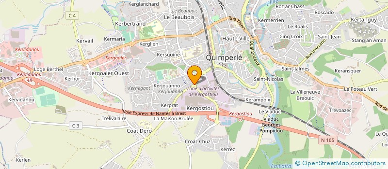 localisation de l'entreprise SAM'S BIKE à QUIMPERLE