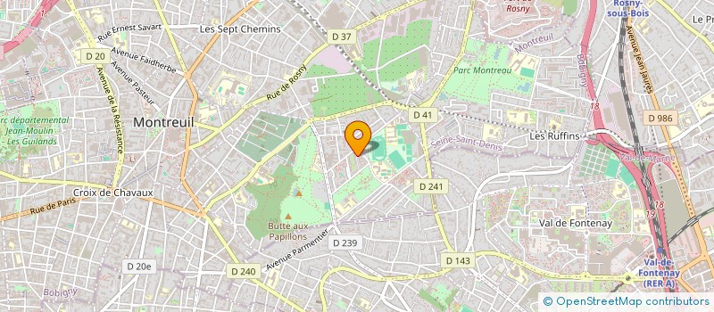 localisation de l'entreprise SAM'S TRANSPORTS à MONTREUIL