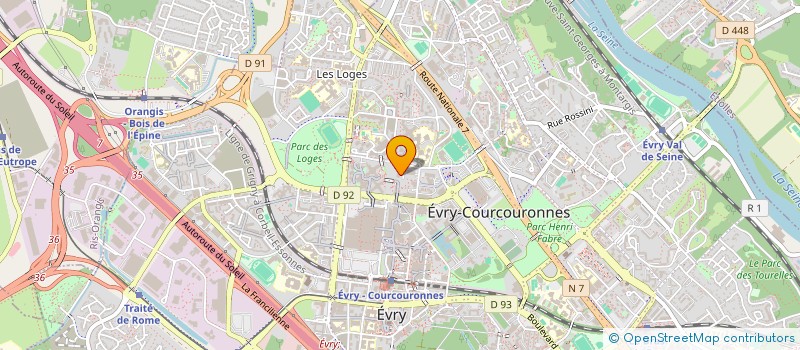 localisation de l'entreprise SAM SECURITY à EVRY-COURCOURONNES