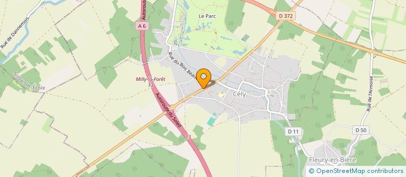 localisation de l'entreprise SAM SERVICES  CELY