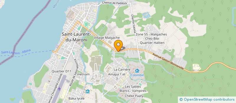 localisation de l'entreprise SAM'SERVICES GUYANE à SAINT-LAURENT-DU-MARONI