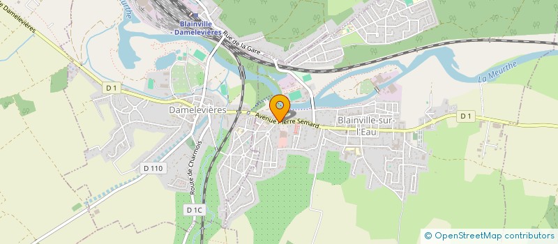 localisation de l'entreprise SAM SOCIETE ADRIEN MANGEOT  BLAINVILLE-SUR-L'EAU