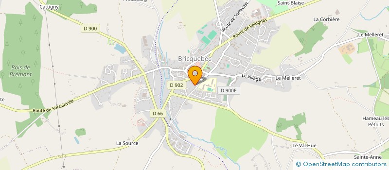 localisation de l'entreprise SAM (SOLIDARITE, AIDE, MARAIS) à BRICQUEBEC-EN-COTENTIN