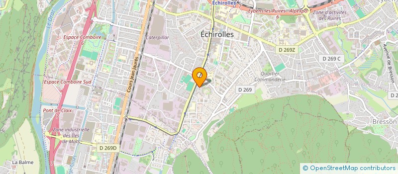 localisation de l'entreprise SAM TAXI à ECHIROLLES