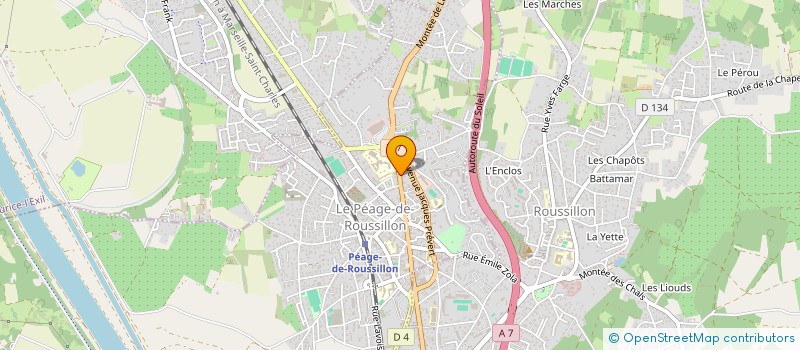 localisation de l'entreprise SAM TAXI  LES ROCHES-DE-CONDRIEU