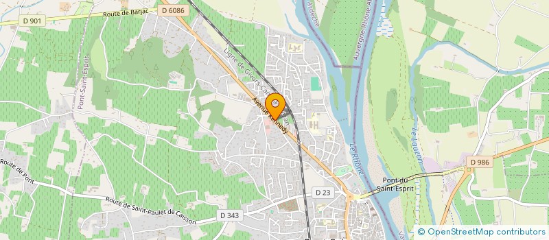 localisation de l'entreprise SAM TOUTOUNE BERNARD SEU  PONT-SAINT-ESPRIT