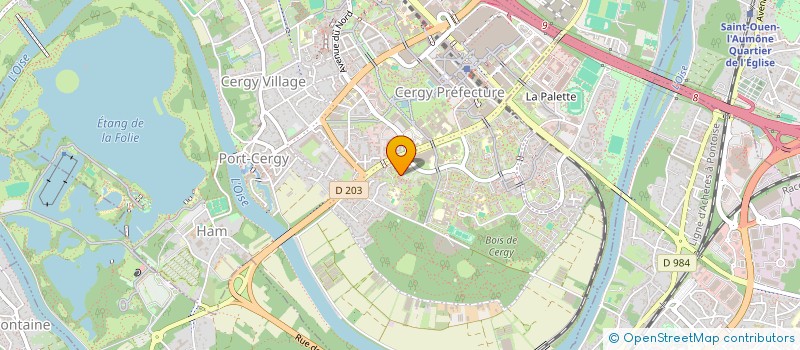 localisation de l'entreprise SAM TRANS  CERGY