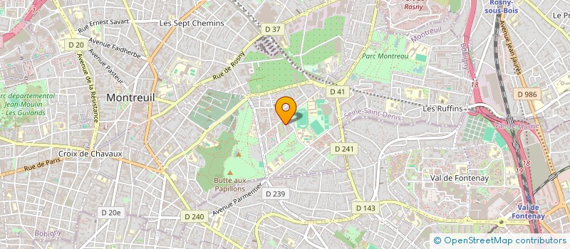 localisation de l'entreprise SAM TRANSPORT à MONTREUIL