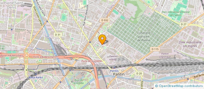 localisation de l'entreprise SAM TRANSPORTS  PANTIN