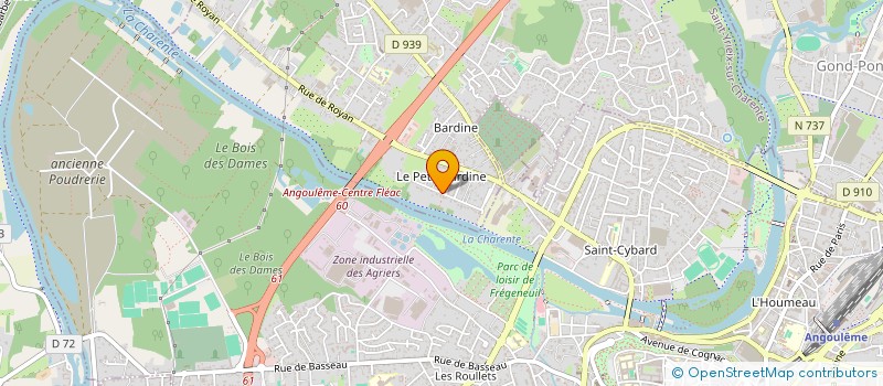 localisation de l'entreprise SAM.VAL à SAINT-YRIEIX-SUR-CHARENTE