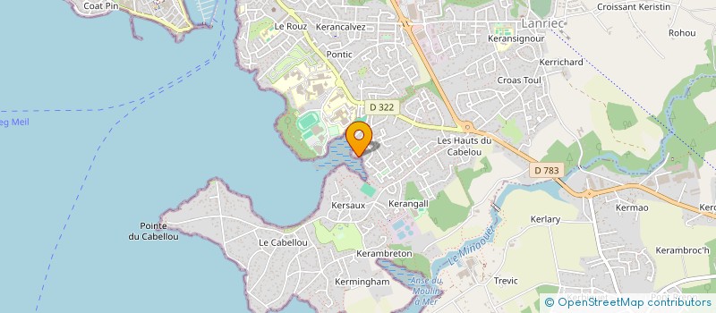localisation de l'entreprise SAM WEST  CONCARNEAU