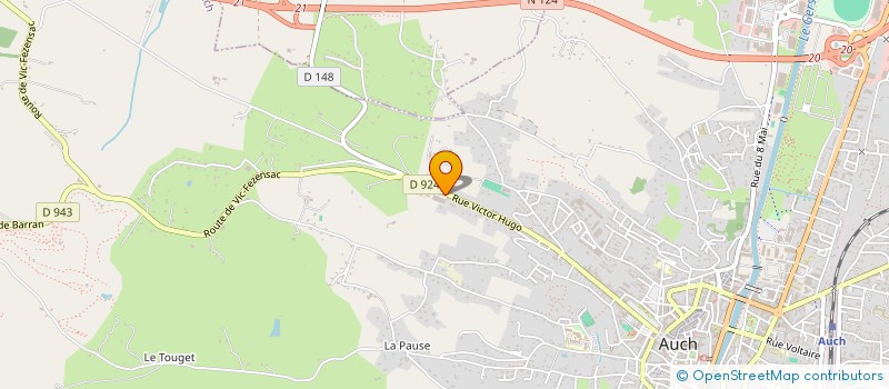 localisation de l'entreprise SAMA à AUCH