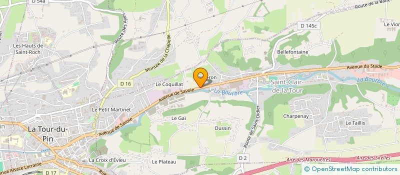 localisation de l'entreprise SAMA  SAINT-CLAIR-DE-LA-TOUR