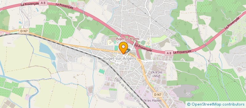 localisation de l'entreprise SAMA  PUGET-SUR-ARGENS