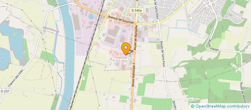 localisation de l'entreprise SAMA à MONTELIMAR
