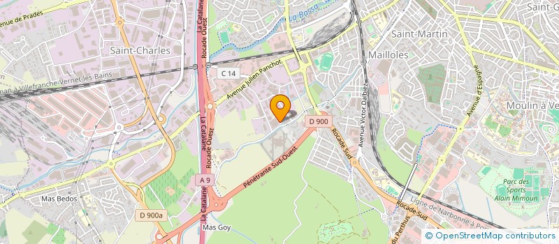 localisation de l'entreprise SAMA à PERPIGNAN