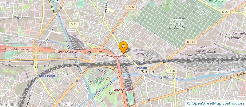 localisation de l'entreprise SAMA à PANTIN