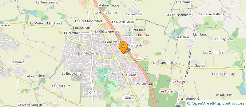 localisation de l'entreprise SAMA  LA MEZIERE