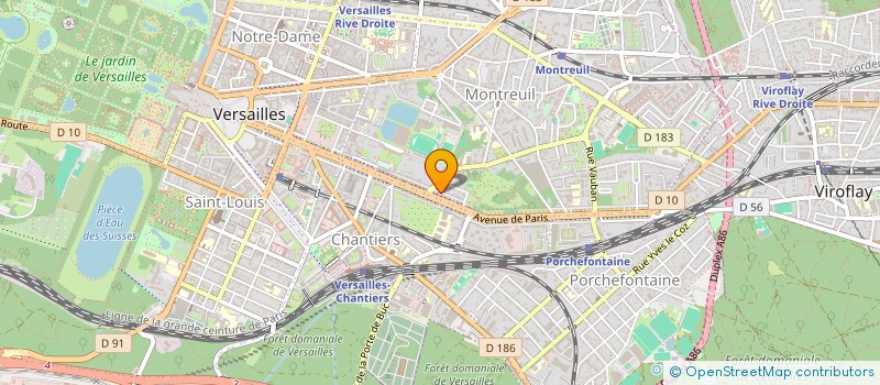 localisation de l'entreprise SAMA à VERSAILLES
