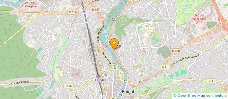 localisation de l'entreprise SAMA à EPINAL