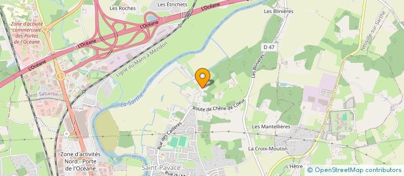 localisation de l'entreprise SAMA AERO à SAINT-PAVACE